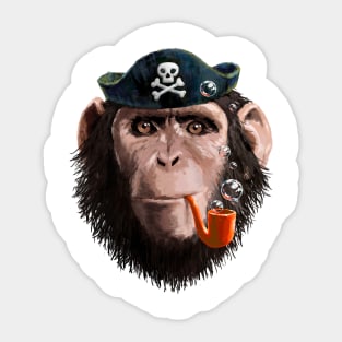 monkey pirate Sticker